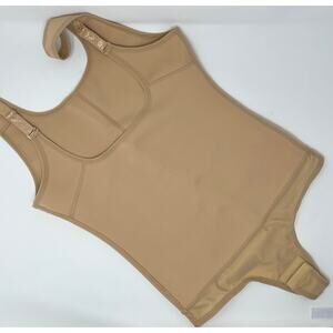 Eleady Women's Full Body Shaper Bodysuit Beige XLarge New